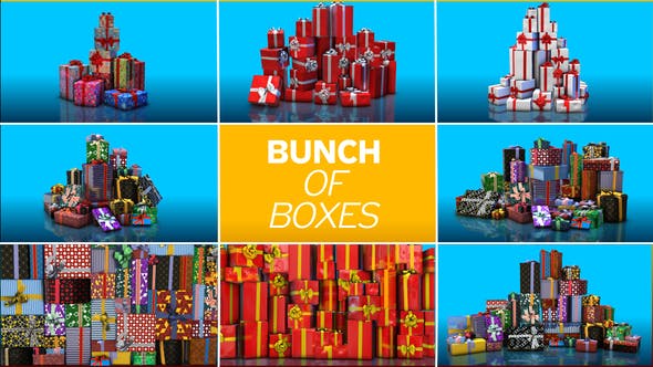 Videohive Gift Boxes Element 3D Pack 25593365