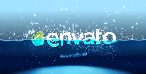Videohive Half Water logo intro 17929264