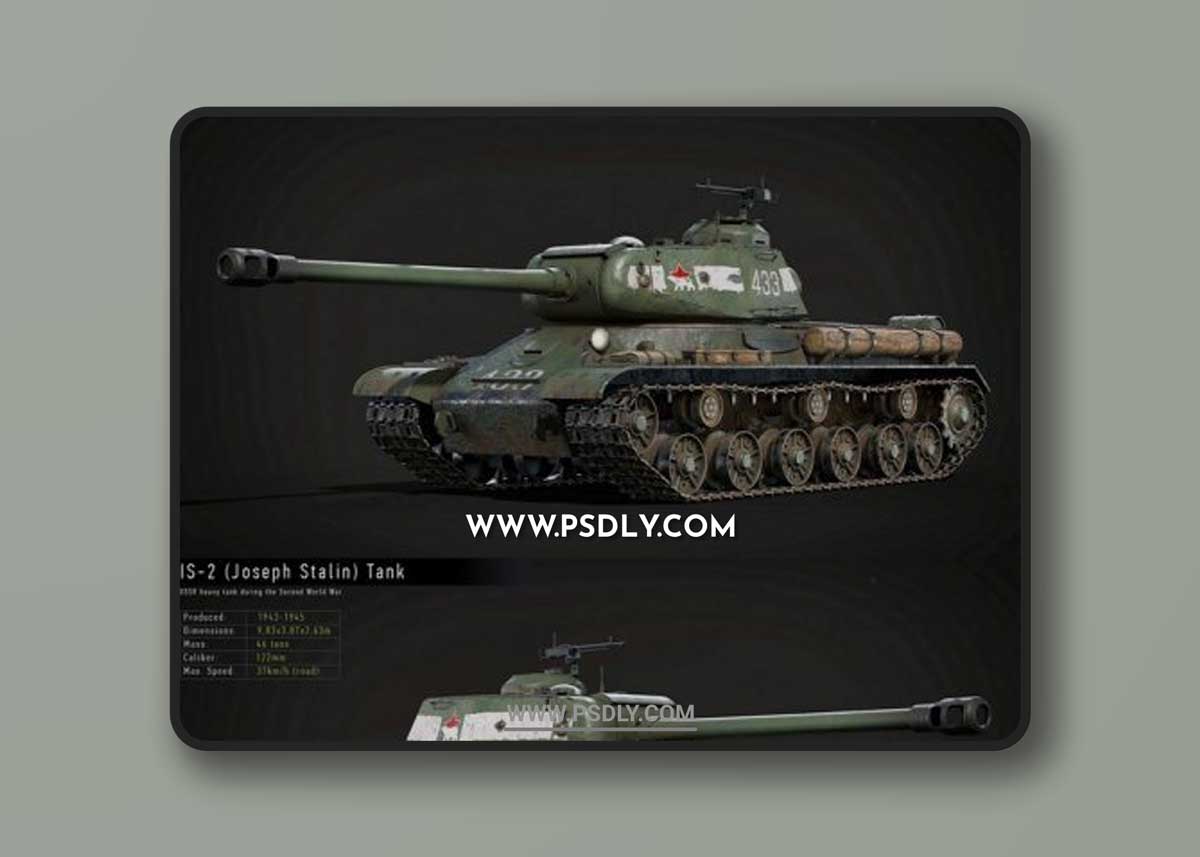 IS-2 Tank 3D Model