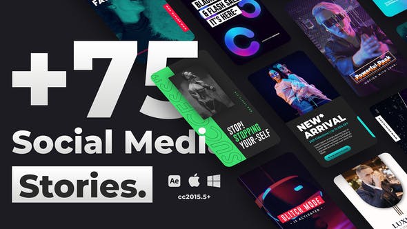 Videohive 75+ Social Media Stories 34096082