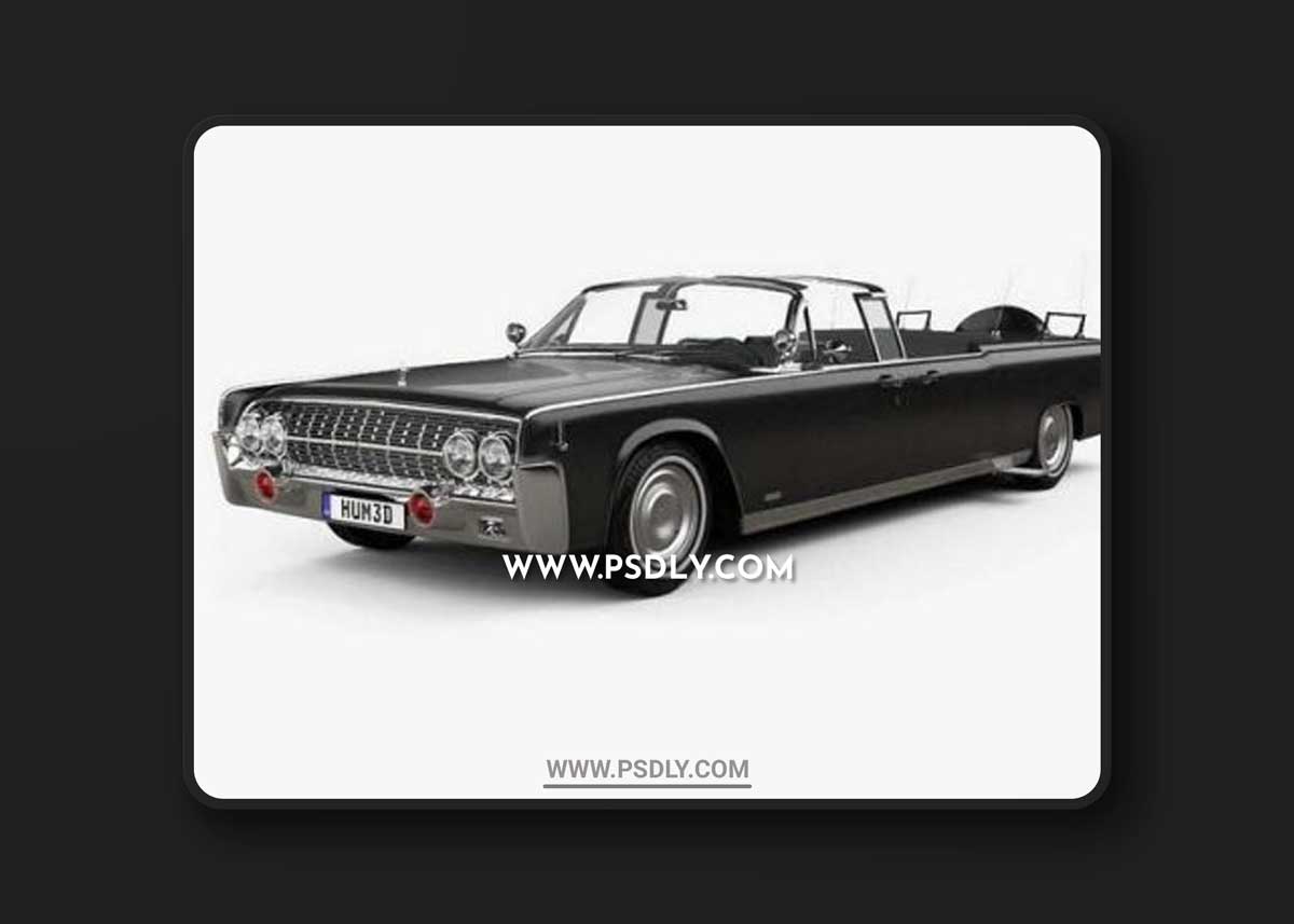 Lincoln Continental X-100 1961 3D Models