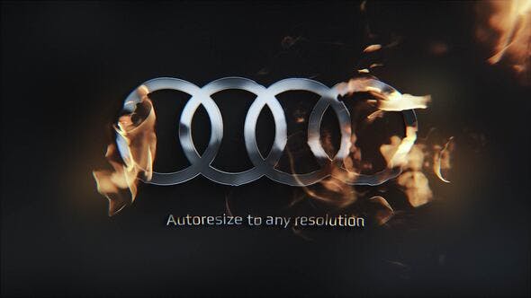 Videohive Luxury Fire Chrome Logo 34255883