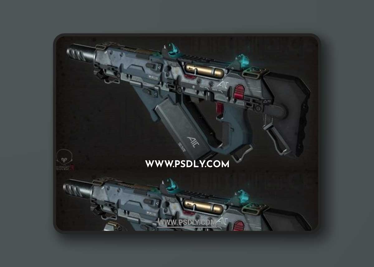 Modular SMG #2 3D Models