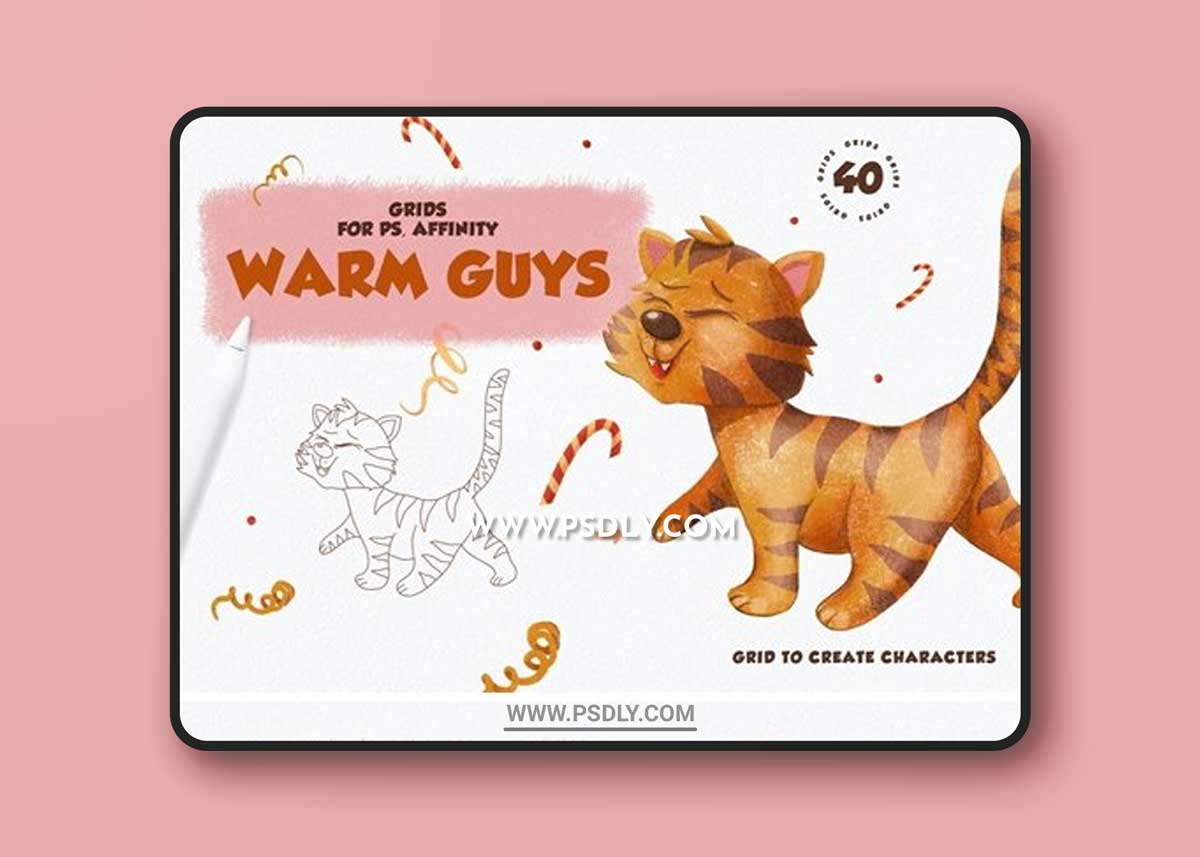 Photoshop Grids || Xmas Warm Guys