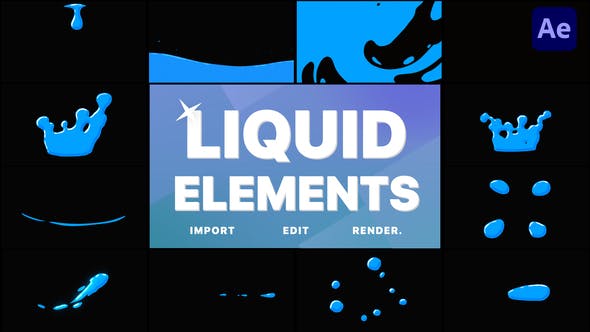 Videohive Liquid Elements | After Effects 34031036
