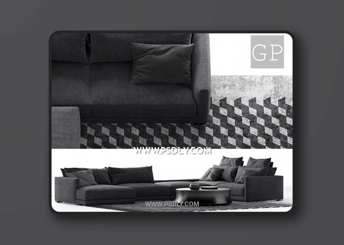 Poliform Bristol Composiiton-B Sofa 3D Models