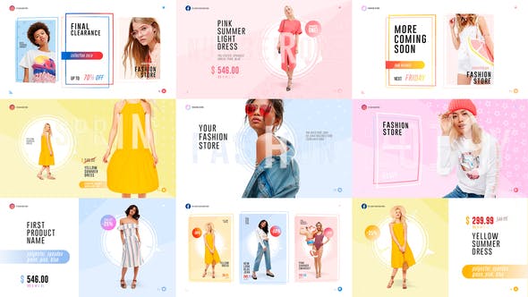 Videohive Fashion Store Pack 22383769