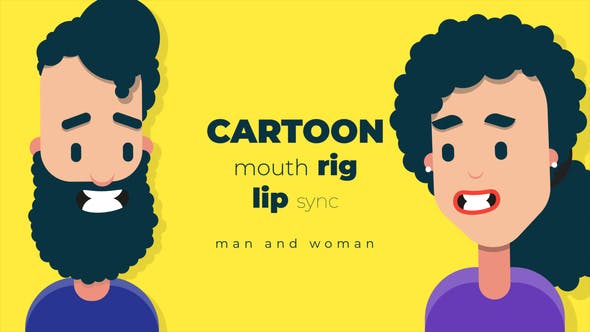 Videohive Cartoon mouth rig with lip sync 34117403