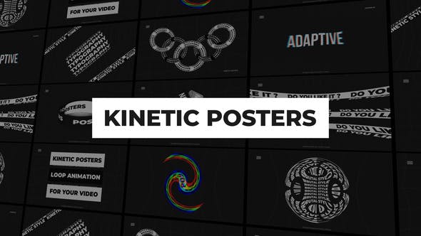 Videohive Kinetic Posters | After Effects 34064402