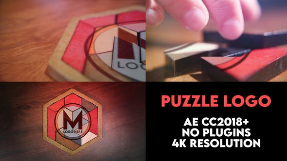 Videohive Puzzle Logo Intro 34019278