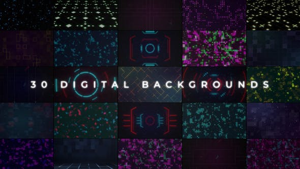 Videohive Digital Backgrounds 34370772