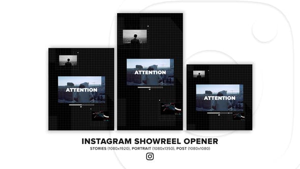 Videohive Instagram Showreel Opener 34437619