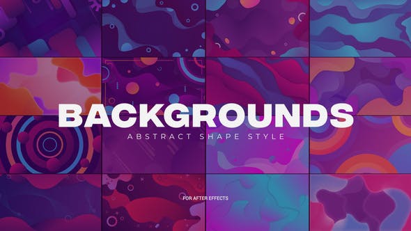 Videohive Abstract Shapes Backgrounds 33756338
