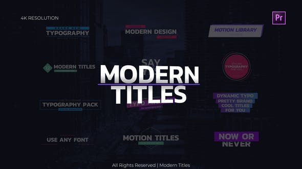 Videohive Modern Titles 30180891