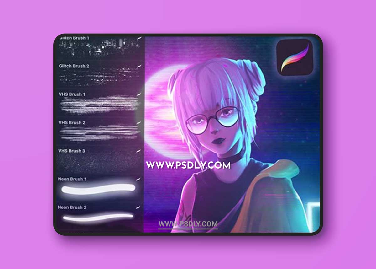 Retro VHS Brushes for Procreate