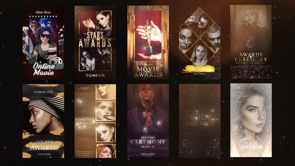 Videohive Awards/Gold Luxury Instagram Stories 31560460