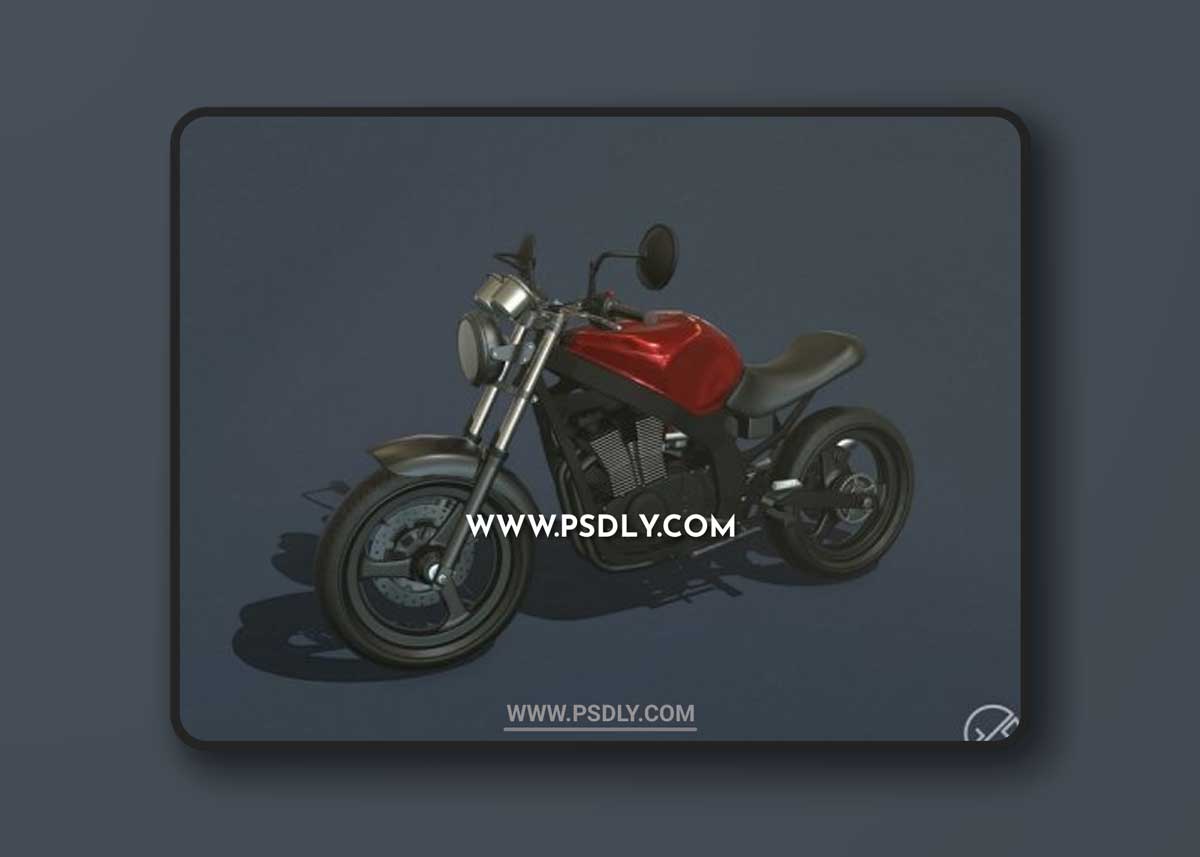 Suzuki gs500 Custom Motorcycle 3D Models