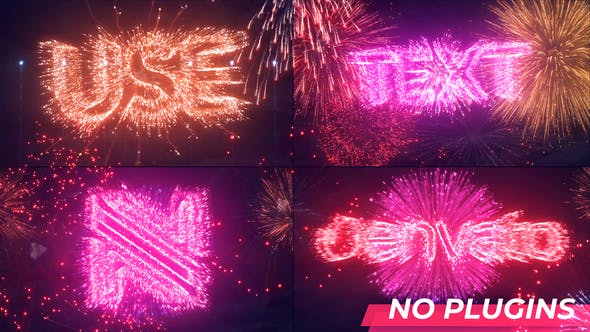 Videohive Text & Logo Fireworks 34144833