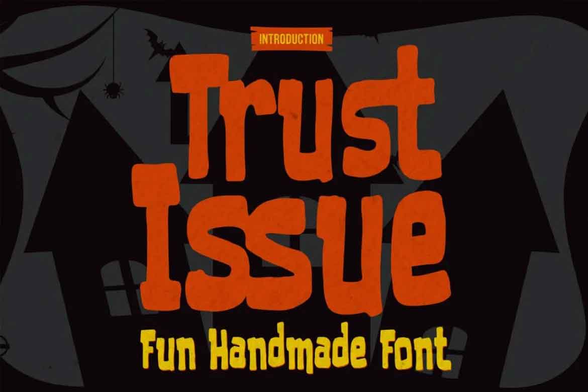 Trust Issue - Fun Handmade Font