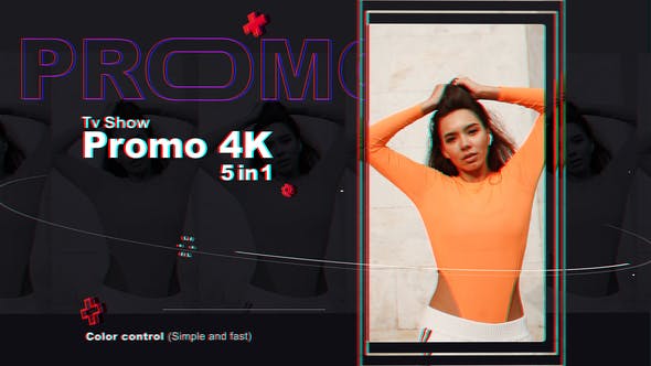 Videohive Tv Show Promo 4K - 5 In 1 29704671