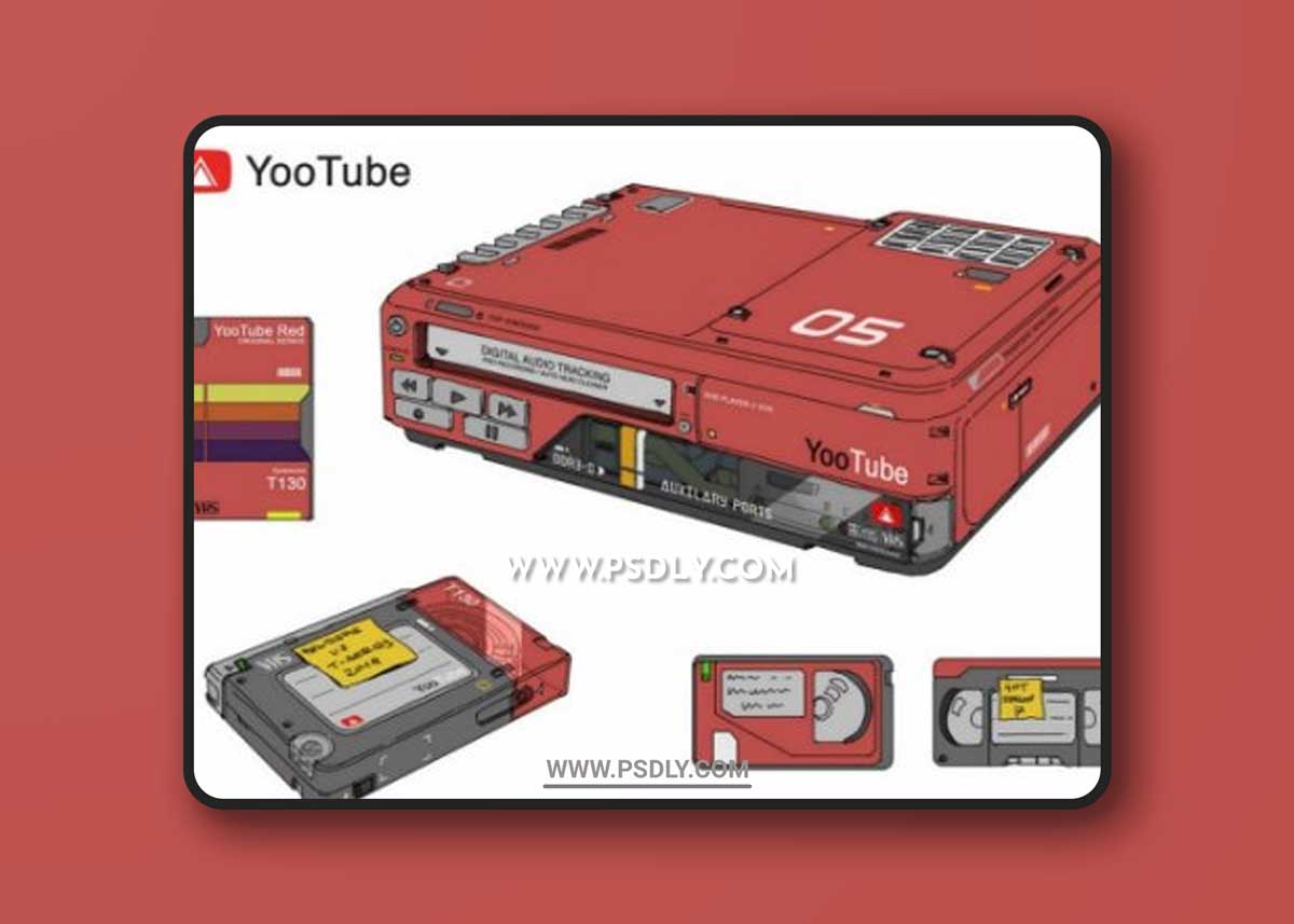 VHS Player 3D Models