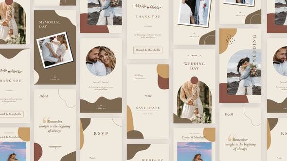 Videohive Wedding Instagram Stories 34080483