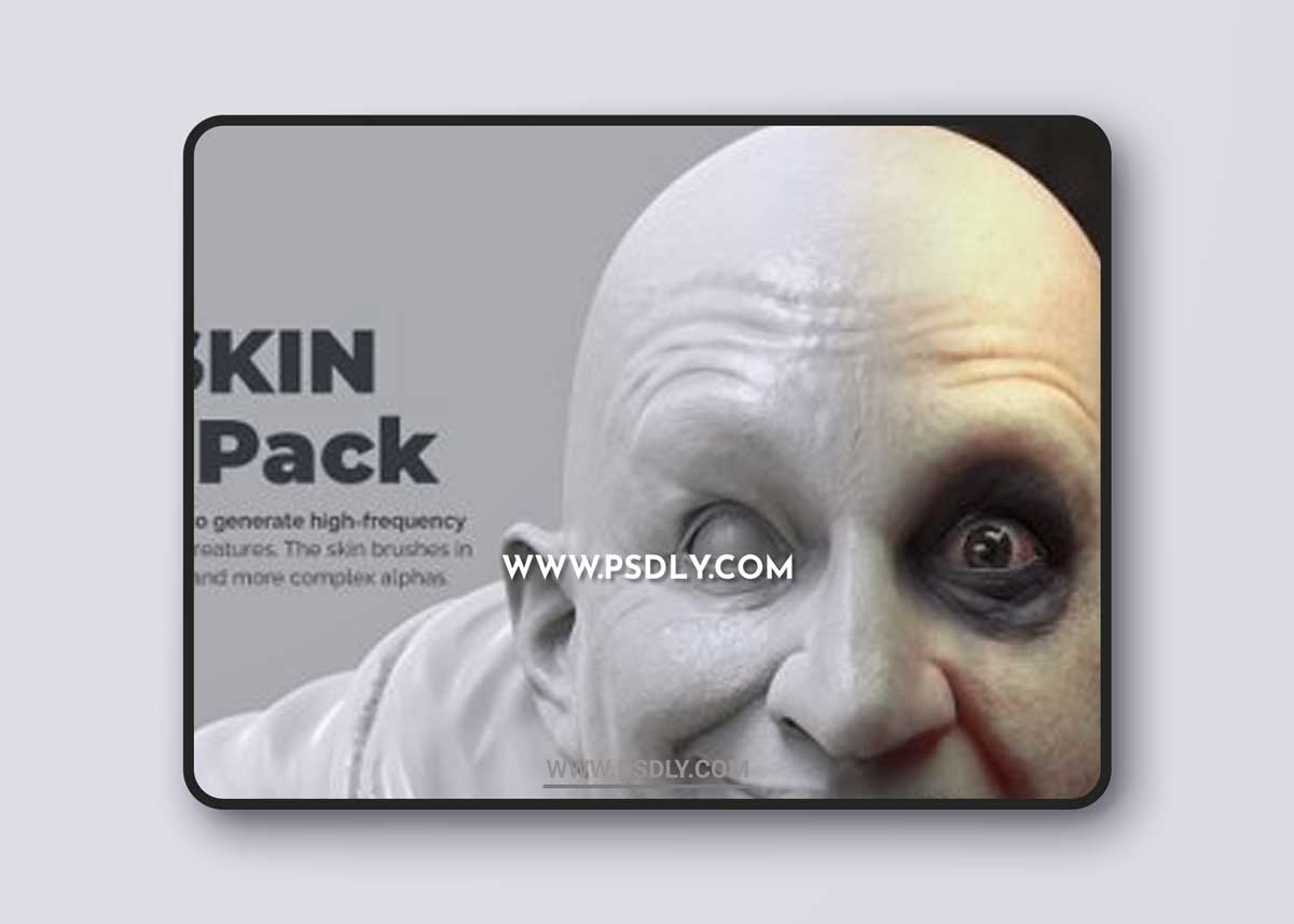 ZBrushguides – ZBrush SKIN Brushes Pack (human)