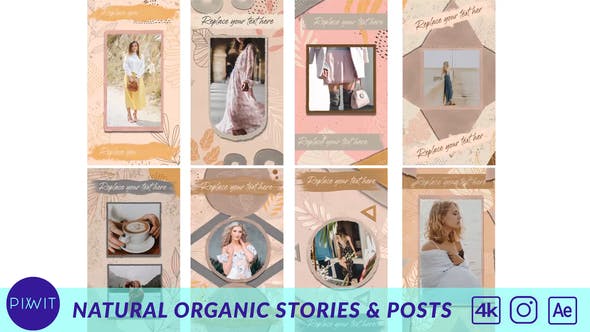 Videohive Natural Organic Stories & Posts 31020193
