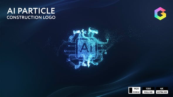 Videohive AI Particle Construction Logo Reveal 34215789