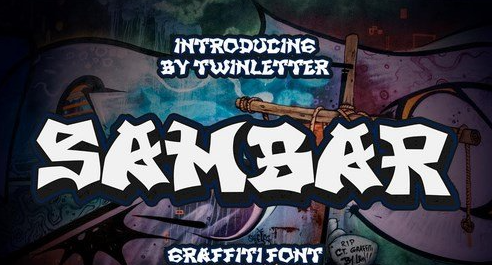 SAMBAR - Graffiti Display Font