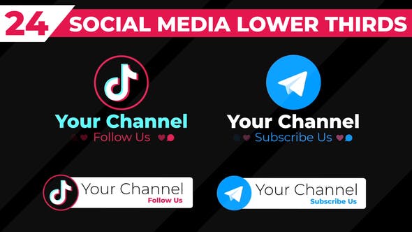 Videohive Social Media Lower Thirds 33777938