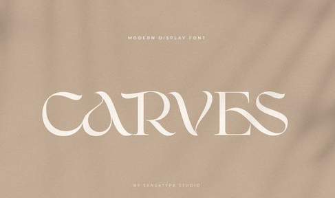 CARVES - Modern Display Font