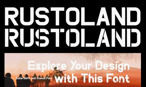 Rustoland - Advertisement Font