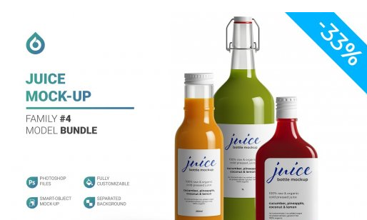 CreativeMarket - Juice Mockup 5742754