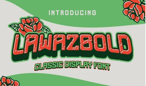Lawazbold Vintage retro Font classic