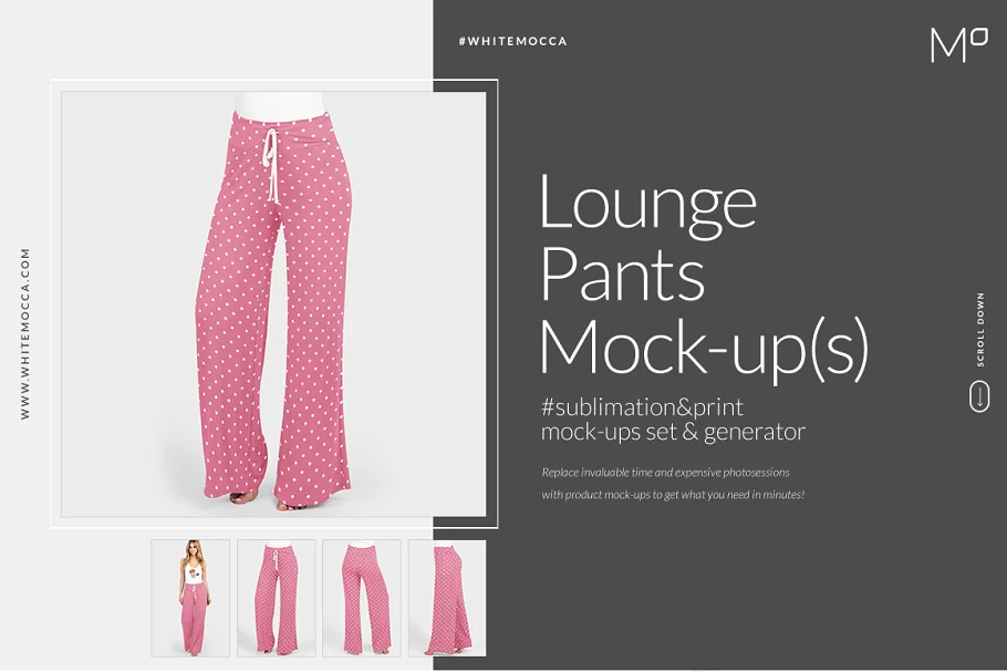 CreativeMarket - Lounge Pants Mock-ups Set 3746579