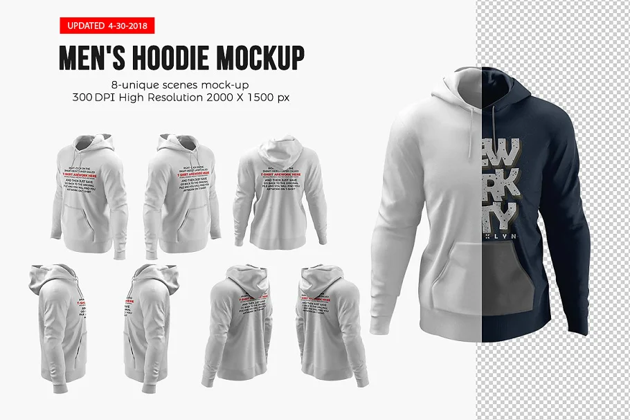 CM - Men's Hoodie Mockups 2028806
