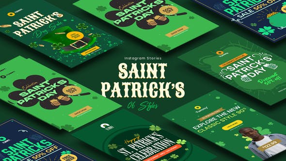 Videohive Saint Patrick's Day Instagram Stories 34083316