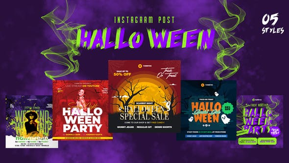 Videohive Halloween Instagram Post 34019085