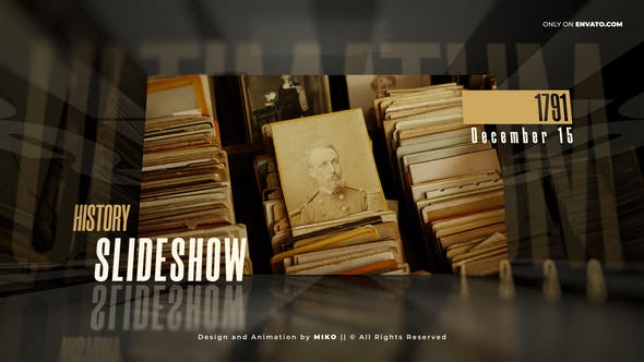 Videohive History Slideshow 33672926