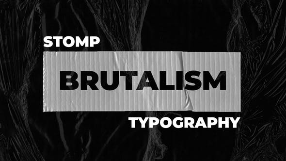 Videohive Brutalism Stomp Typography 31426234
