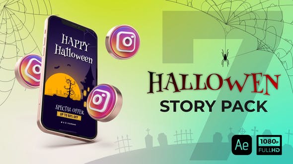 Videohive Halloween Instagram Stories 34227317