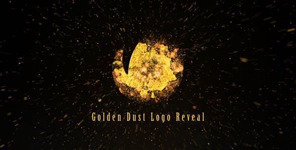 Videohive Golden Dust Logo Reveal 21092522