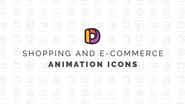 Videohive Shopping & E-Commerce - Animation Icons 34567933