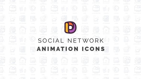 Videohive Social network - Animation Icons 34568006
