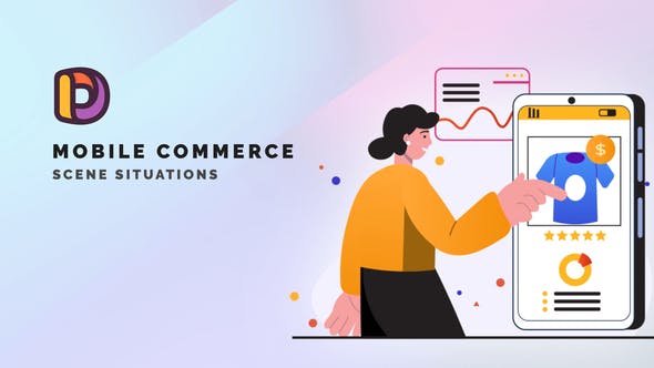 Videohive Mobile commerce - Scene Situations 34664652