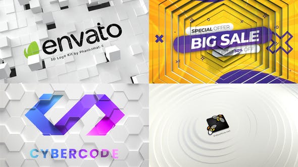 Videohive - 3D Mockup Kit - Minimal Abstract Logos - 33046586