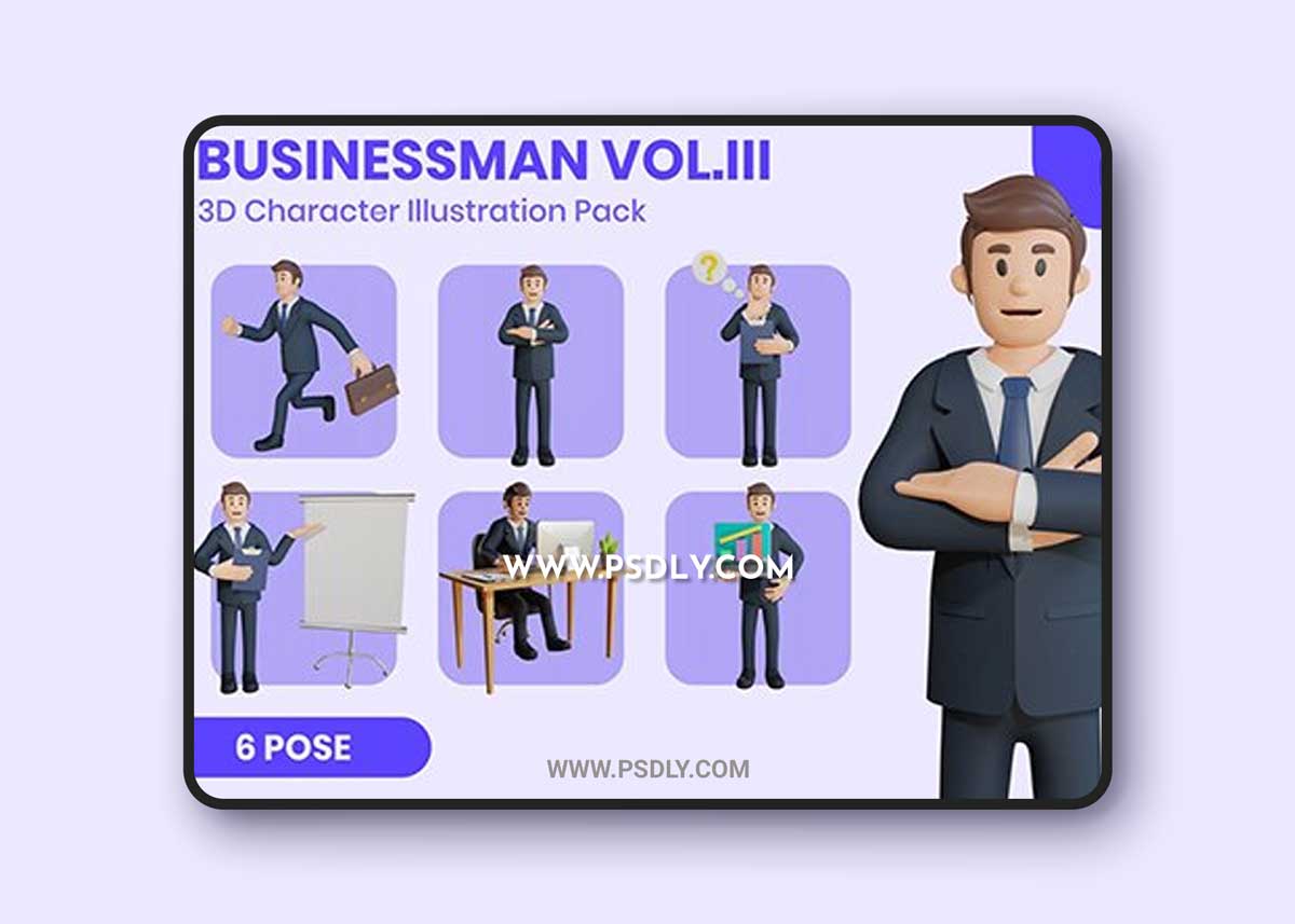 Businessman Vol.III 3D Character Set