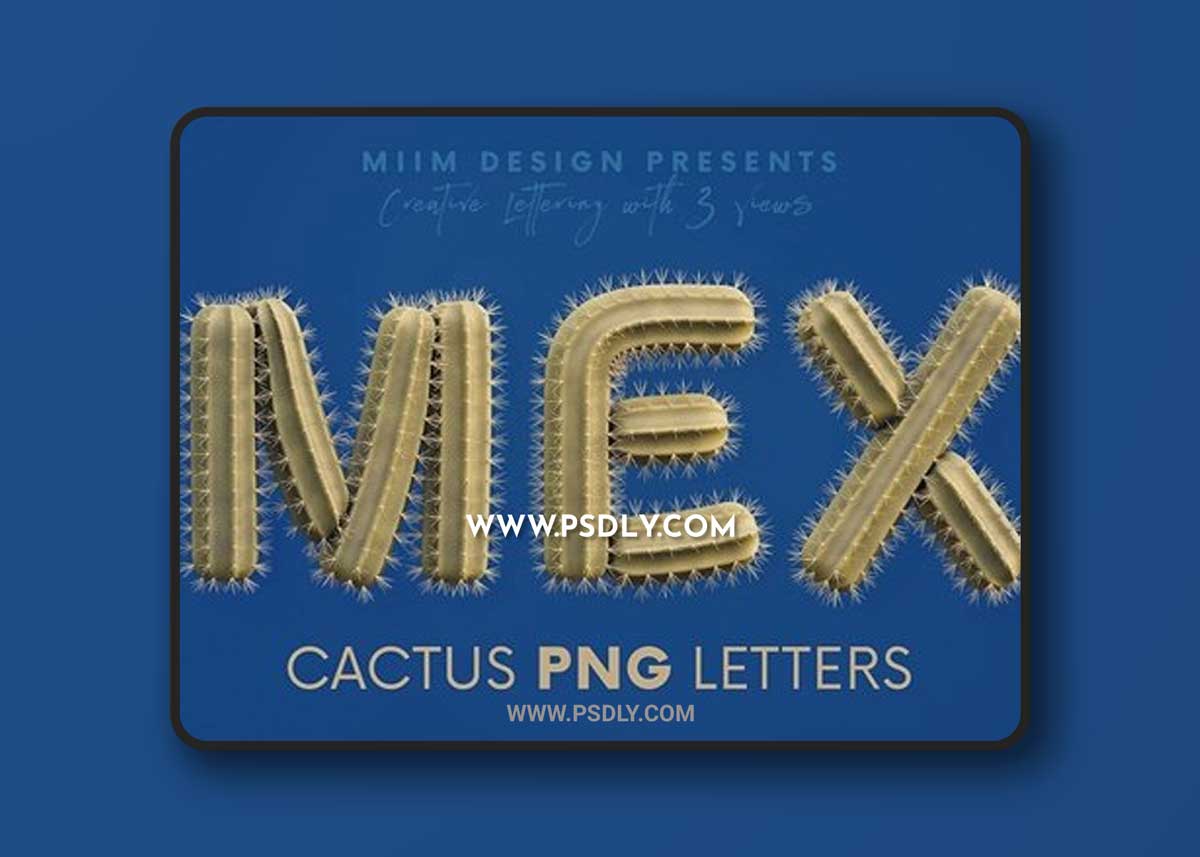 Cactus - 3D AlphabetCactus - 3D Alphabet