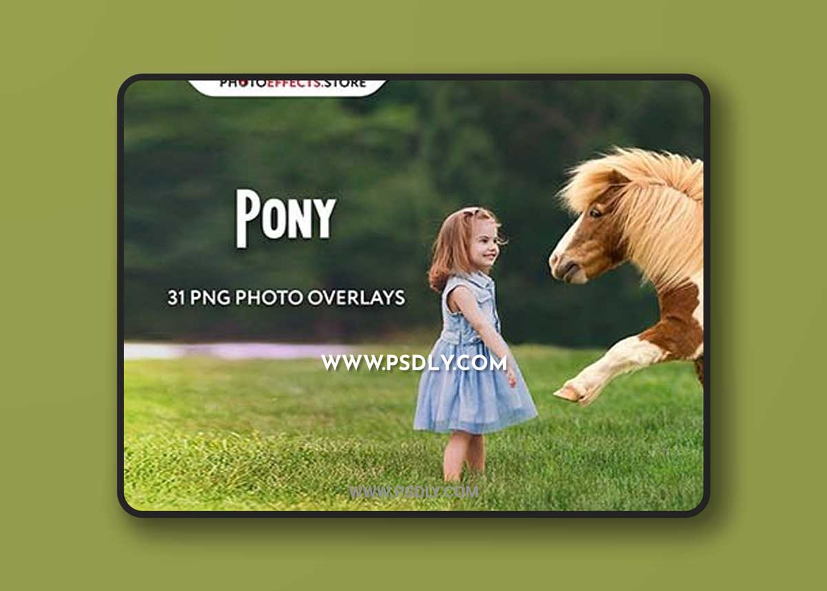 CreativeMarket - 31 Pony Photo Overlays 6652856